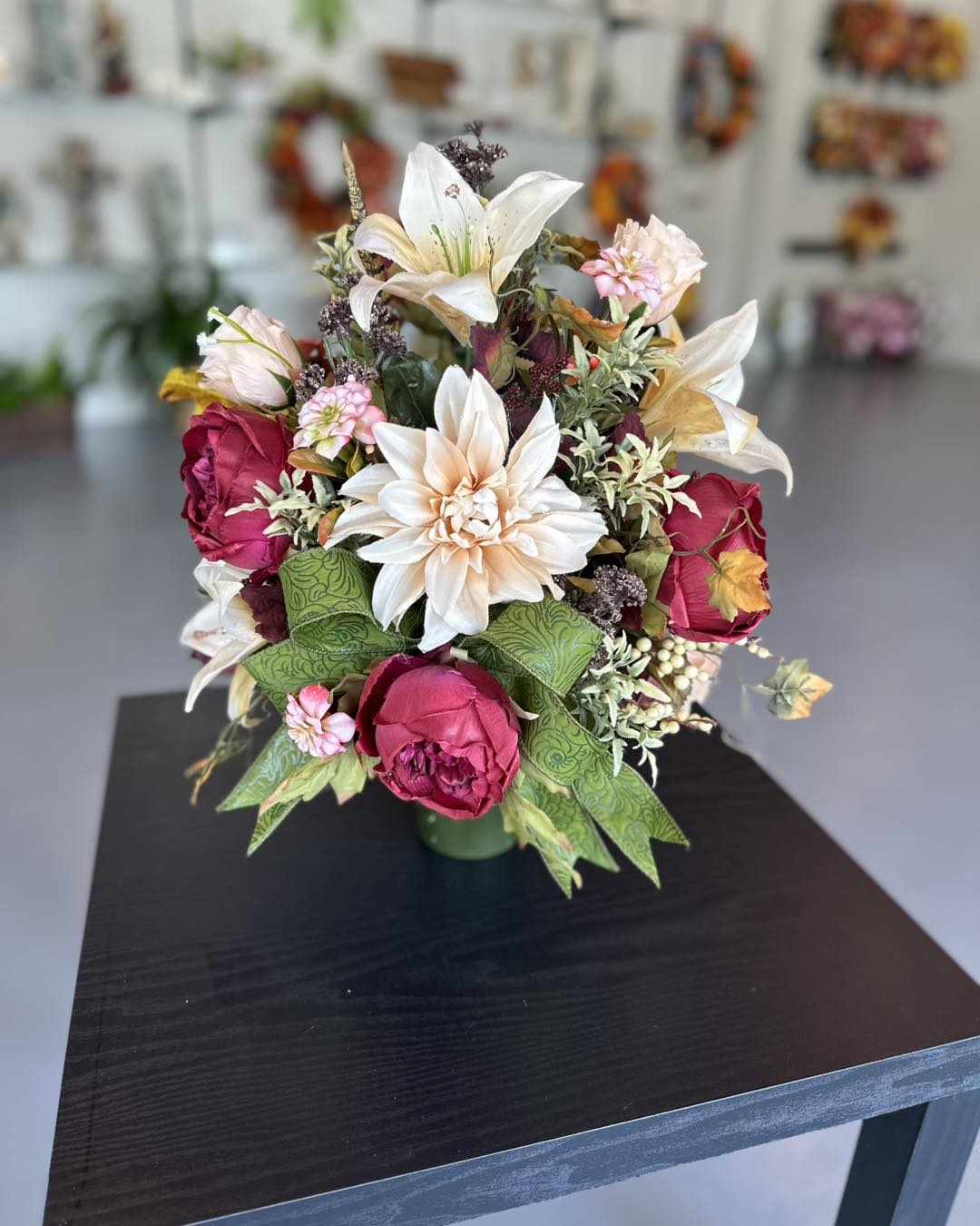 Cemetery Silk Arrangement