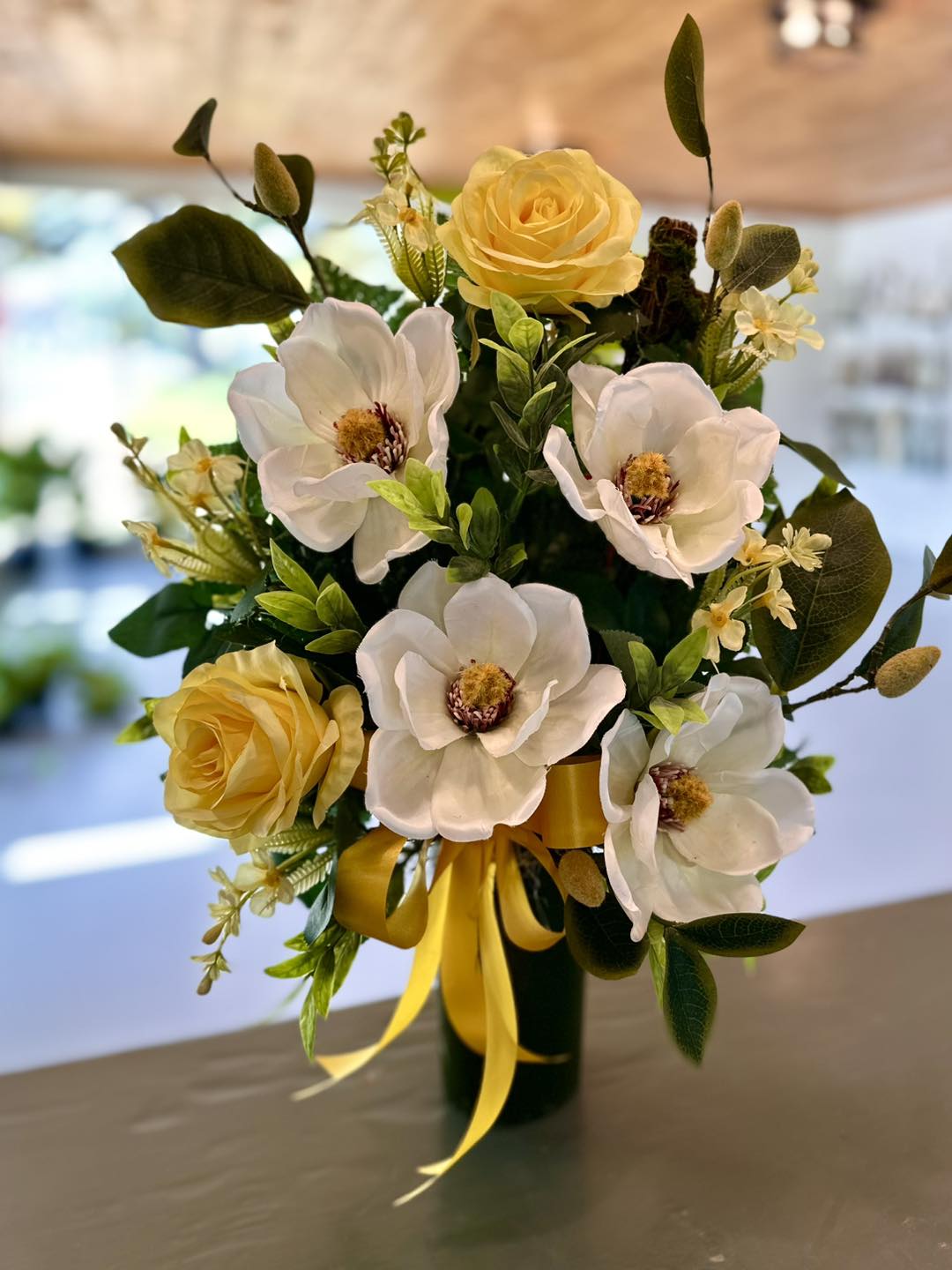 Cemetery Silk Arrangement