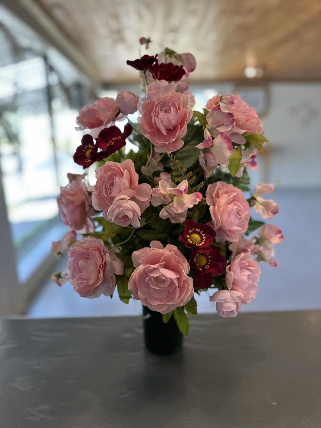 Cemetery Silk Arrangement