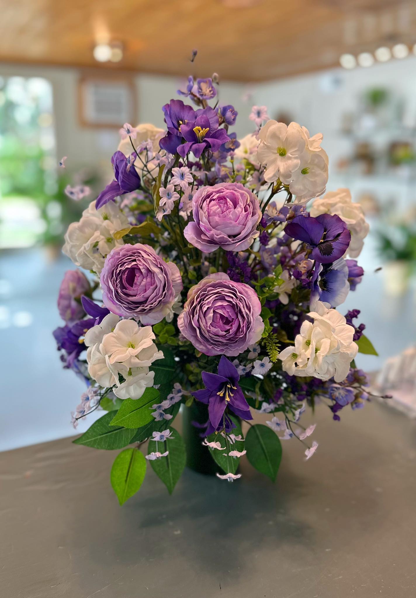 Cemetery Silk Arrangement