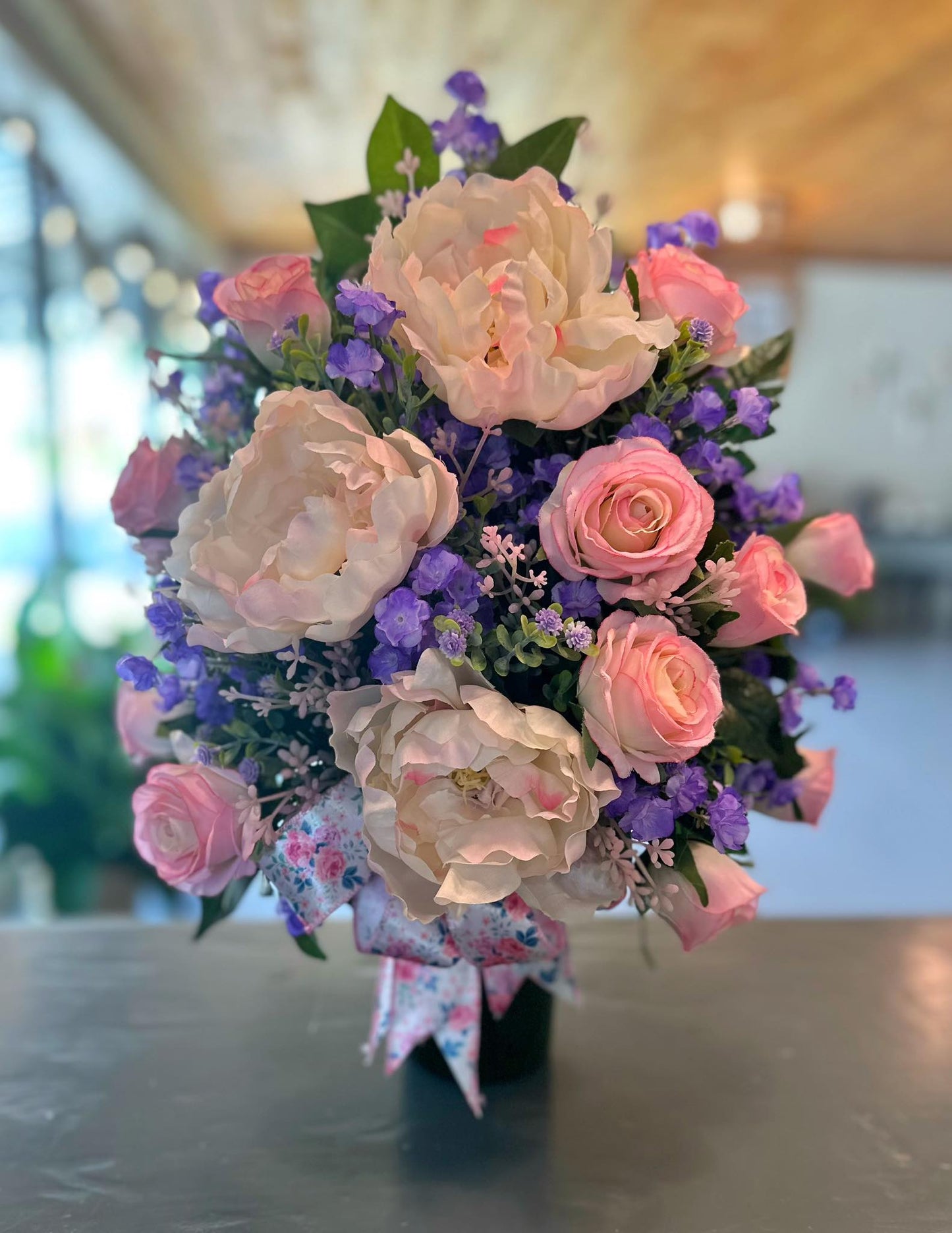 Cemetery Silk Arrangement